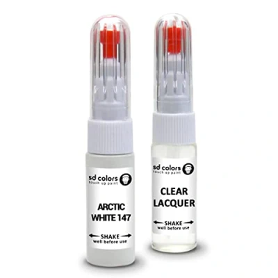 Abbildung von SD COLORS Arctic White 147 Reparaturset für Mercedes Lackstifte, 20 ML, Farbcode (Farbe + Lack)