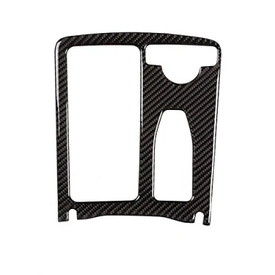 Abbildung von DIYUCAR Carbon Mittelkonsole Getränkehalter Rahmen Verkleidung für Benz C Klasse W204 08 14 E W212 10 11 Coupe 12 RHD