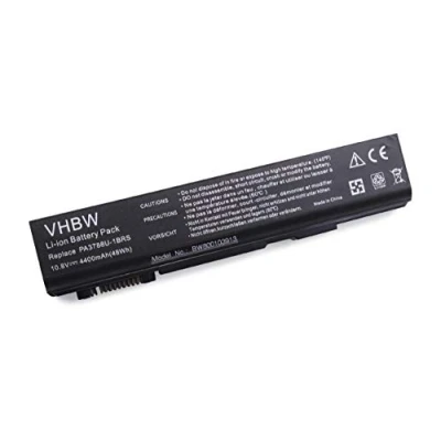 Abbildung von vhbw 1x Akku Ersatz für Toshiba PABAS223, PA3788, PA3788U 1BRS Notebook (4400 mAh, 10,8 V, Li Ion)