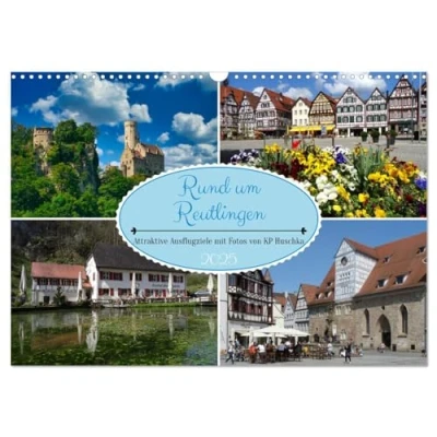 Abbildung von Rund um Reutlingen (Wandkalender 2025 DIN A3 quer), CALVENDO Monatskalender