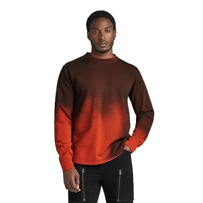 Abbildung von G STAR RAW Herren Lash Sweatshirt, Orange (rooibos tea sprayed D18231 B782 G203), XL