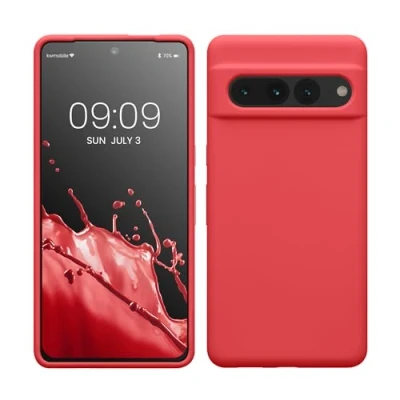 Abbildung von kwmobile Hülle kompatibel mit Google Pixel 7 Pro Silikon Handy Case Handyhülle weiche Oberfläche kabelloses Laden Dolce Vita