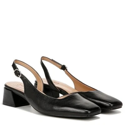 Abbildung von Naturalizer Jayla Slingballerina, Damen, Größe: 41, Black leather Schuhe