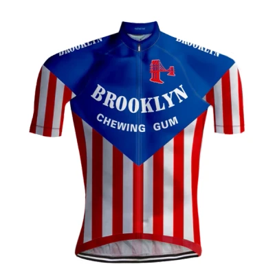Abbildung von RETRO RADTRIKOT BROOKLYN Blau/Rot REDTED