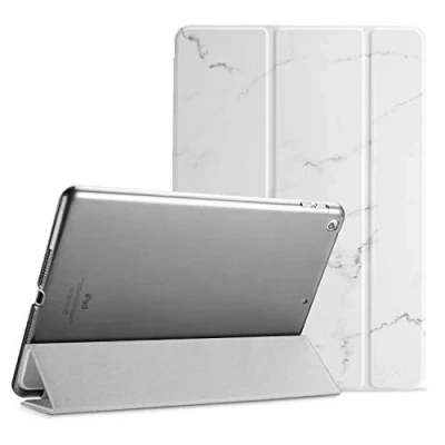 Abbildung von ProCase Hülle für iPad 9.7 Zoll 6. Generation 2018/5. 2017 Modell A1893 A1954 A1822 A1823, Schutzhülle Case Smart Cover 6 / 5 Weißmarmor