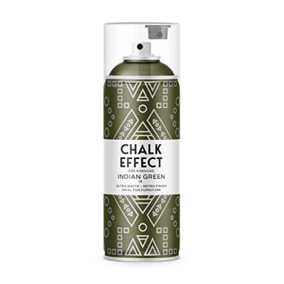 Abbildung von CL COSMOS LAC Kreidefarbe Spray Chalk Effect hochwertige chalky Kreidesprühfarbe Farbspray Paint Farbe (Indian Green)