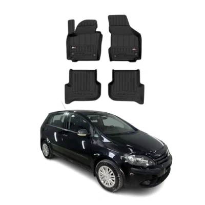 Abbildung von OMAC Gummi Fußmatten kompatibel mit VW Golf Plus 2005 2014 Premium TPE Automatten 4tlg