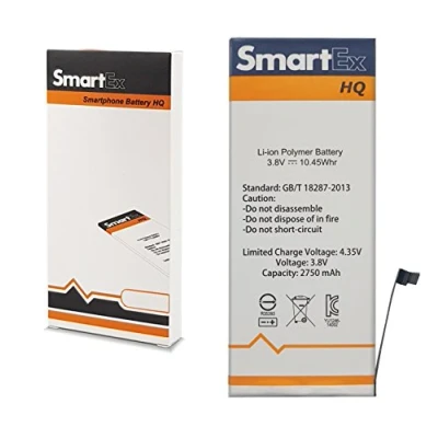 Abbildung von Smartex® Li Ion Ersatz Akku/Batterie kompatibel mit iPhone 6S Plus / 2750 mAh Akku ohne Ladezyklen 24 Monate Garantie