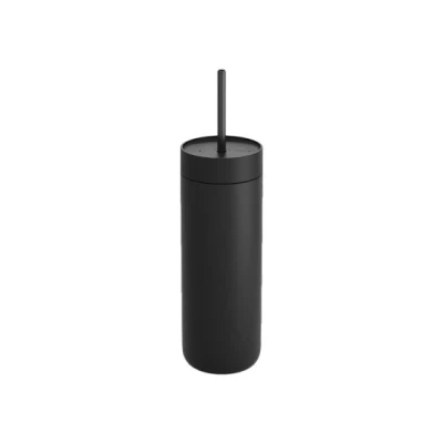 Abbildung von Fellow Carter Cold Reisebecher für Wasser, Eistee, Kaffee, Smoothies, Eiskaffee und mehr, vakuumisolierter Eiskaffeebecher aus Edelstahl mit auslaufsicherem Deckel Strohhalm, 473 ml, Minzgrün