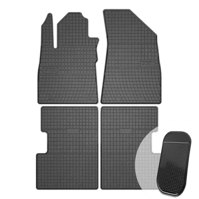 Abbildung von moto MOLTICO Gummimatten Auto, 4 teiliges Set, Allwetter Gummi Fußmatten, Antirutsch &amp; Wasserfest Autoteppiche passend für MG ZS ab 2017