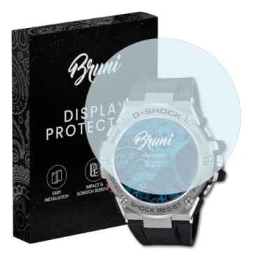 Abbildung von Bruni Schutzfolie kompatibel mit Casio GST B100 Folie, glasklare Displayschutzfolie (2X)