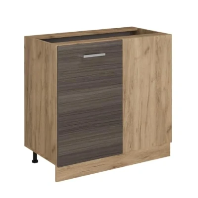 Abbildung von Vicco Eckunterschrank R Line, Edelgrau, 86 cm ohne Arbeitsplatte