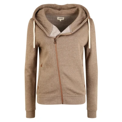 Abbildung von Oxmo Oxvicky Sweatjacke, Damen, Größe: Large, Sand melan