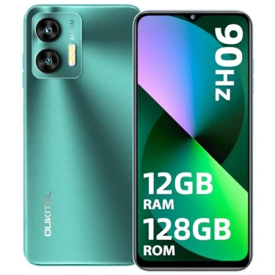 Abbildung von OUKITEL C36 Handy Ohne Vertrag, 12GB+128GB/1TB erweiterbar, 5150mAh 6.56&quot; HD+ Display Android 13 günstig Smartphone 4G, Octa Core Prozessor, 13MP Panorama Kamera,Dual SIM 3 Steckplatz, Wi Fi