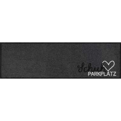 Abbildung von Salonloewe Fußmatte 030X100 cm Schuhparkplatz pur Silber Fußabtreter, innen, außen, Schmutzfangmatte, Sauberlauf Teppich