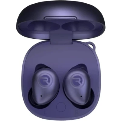 Abbildung von Raycon Fitness True Wireless Bluetooth Ohrhörer mit eingebautem Mikrofon 54 Stunden Akku IPX 7 wasserdicht und Ladebox Talk, Text Play 5.2 Portable Sport (Lila)