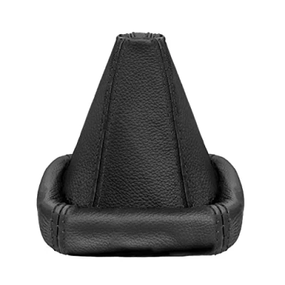 Abbildung von L &amp; P Car Design L&amp;P A0024 Schaltsack Schaltmanschette kompatibel mit VW Golf 2 II 3 III Polo 6N Passat 35i UVM. 100% Echtleder Leder Schwarz
