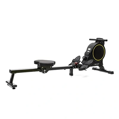 Abbildung von TechFit RW600 Rudergerät für Haus, magnetisches Bremssystem, geräuscharm, wartungsfrei, ca. 3,5 kg, Trainingscomputer