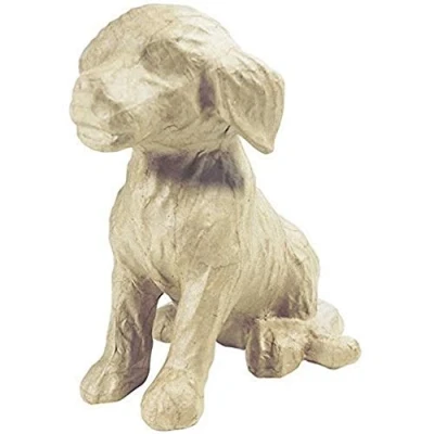 Abbildung von Decopatch SA111O Träger S aus Pappmaché, Hund, 15 x 13 18 cm, neues Design, zum Verzieren, Kartonbraun