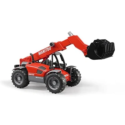 Abbildung von bruder 02125 Manitou Teleskoplader MLT 633 1:16 Fahrzeuge, Baufahrzeug, Baumaschine, Stapler, Radlader, Spielzeug