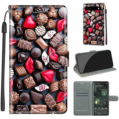 Abbildung von TOMYOU Handyhülle für Google Pixel 6A, 6A Flip Case [Magnet] [Ständer] [Kartenfach], PU Lederhülle Brieftasche Stoßfeste Schutzhülle (6,1 Zoll)