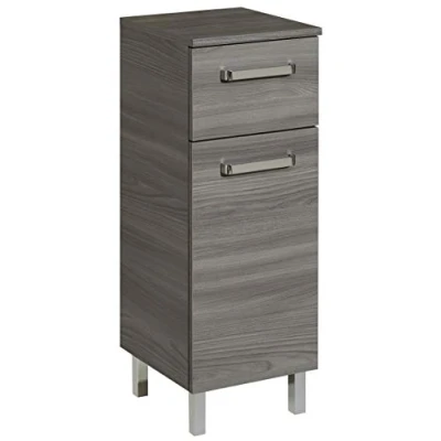 Abbildung von Pelipal Badezimmerschrank Quickset 912 in Sangallo Grau quer, 30 cm breit Unterschrank mit 1 Tür, Schubkasten und Einlegeboden