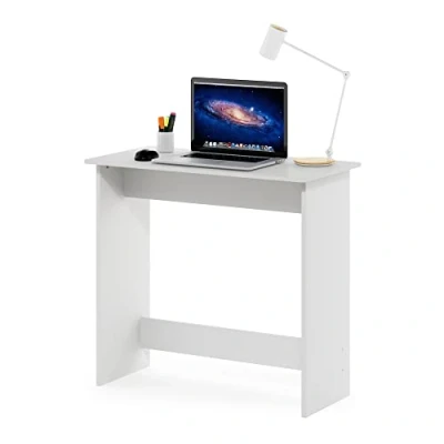 Abbildung von Furinno Simplistic Schreibtisch, Computertisch, PC Tisch, Bürotisch, Weiß