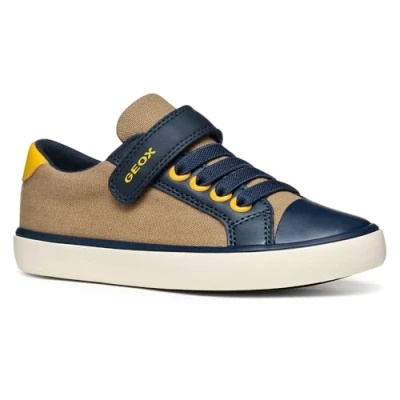 Abbildung von Geox Gisli BOY Sneaker low für Kinder, Größe: 35, Camel/navy Schuhe