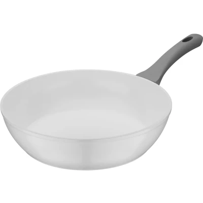 Abbildung von GSW Schmorpfanne &quot;Fiona&quot;, Aluminium, (1 tlg.), weiß mit Softtouch Griff kratzfeste ILAG CERAMICVeredelung, Induktion