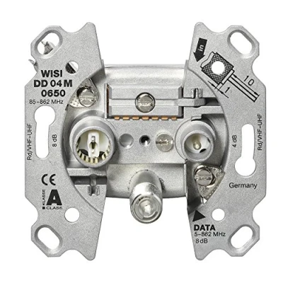 Abbildung von WISI DD 04 M 0650, 3 Loch Multimedia Stichdose, 5 dB