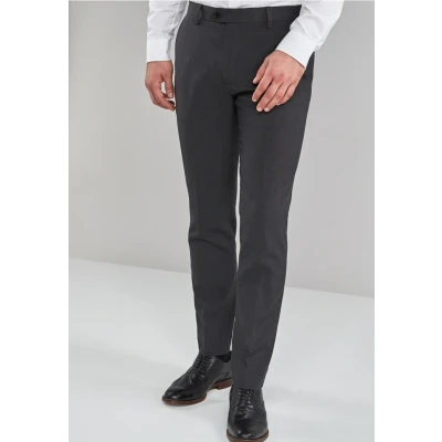 Abbildung von Next Suit Trousers Skinny Fit Anzughose, Herren, Größe: 28x31, Dark grey