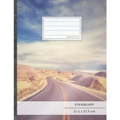Abbildung von VOKABELHEFT DIN A4 50+ Seiten, Soft Cover, Register, 2 Spalten, Erfolgs Tacker, &quot;Success&quot; Original #GoodMemos Schulheft Sprachen und Vokabeln leicht lernen, Lineatur 53
