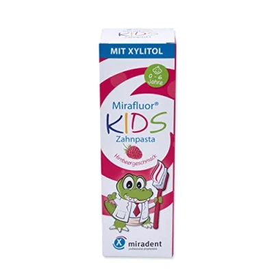 Abbildung von Mirafluor Kids Himbeere Tube 75 ml Zahncreme