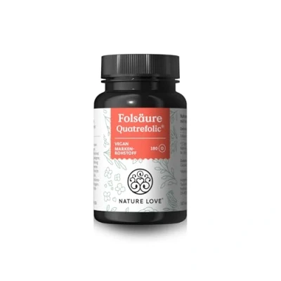Abbildung von Folsäure Quatrefolic 180 Tabletten Nature Love St