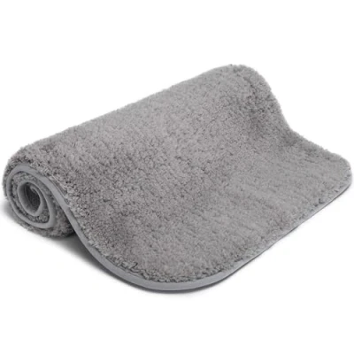 Abbildung von Good Nite Badematte, grau, Badezimmerteppich, Badezimmer Fußmatten, 50 x 80 cm, Luxus maschinenwaschbar, saugfähig, extra weich