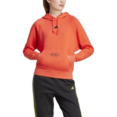 Abbildung von Signature Graphic Embroidery French Terry Loose Hoodie, Kapuzensweat, JI6520
