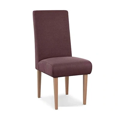 Abbildung von CAVADORE Esszimmerstuhl Kira / Polsterstuhl für Küche, Esszimmer oder Wohnküche Passend zur Küchengarnitur Leichte Fleckenentfernung dank Soft Clean 48 x 103 62 Flachgewebe: Weinrot
