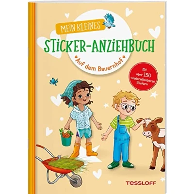 Abbildung von Mein kleines Sticker Anziehbuch. Auf dem Bauernhof: Stickern, spielen, beschäftigen ab 4 Jahren. Mit über 150 Stickern