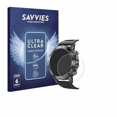 Abbildung von Savvies 6 Stück Schutzfolie für Lemfo Smartwatch 1.39&quot; Displayschutz Folie Ultra Transparent