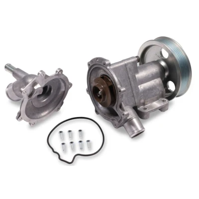 Abbildung von HEPU P412 Wasserpumpe mit Dichtung Schrauben mechanisch 2 teiliges Gehäuse, Gehäuse MINI: Schrägheck, Cabrio, CHRYSLER: PT Cruiser Kombi
