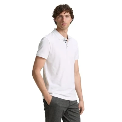 Abbildung von TOM Tailor Basic Poloshirt, Herren, Größe: Medium, White