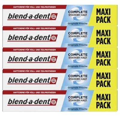 Abbildung von 5x Blend a dent Super Haftcreme extra stark Original 70g Vorteilspackung