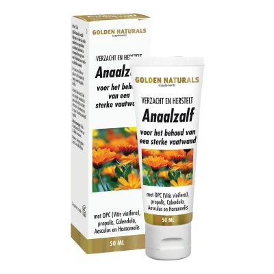 Abbildung von Golden Naturals Analsalbe 50 ml mit Hamamelis &amp; Propolis zur Pflege bei Reizungen