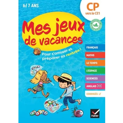 Abbildung von Mes jeux de vacances Cahier 2024 du CP vers le CE1: pour réviser en s&#039;amusant