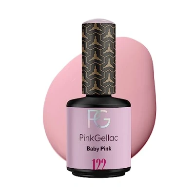 Abbildung von Pink Gellac UV Gel Nagellack 122 Baby 15 ml Lack Rosa Lang Anhaltender Gellack Einfache Entfernung Shellac Nail Polish Made in Holland