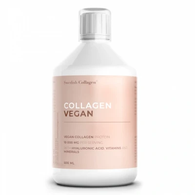 Abbildung von Swedish Collagen Vegan 500 ml flüssiges Kollagen 10.000 mg vegane Aminosäuren mit Hyaluronsäure, Vitaminen &amp; Mineralien für Haare, Haut und Nägel