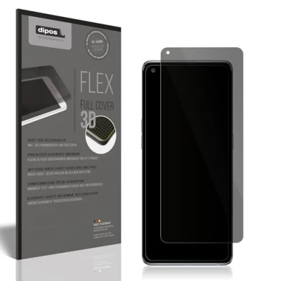 Abbildung von dipos Flex Privacy Blickschutz Schutzfolie matt passend für Oppo Find X5 Pro, 100% Displayabdeckung, Fingerprint Kompatibel, case Friendly, Full Cover, Anti spy Sichtschutz Filter 2way