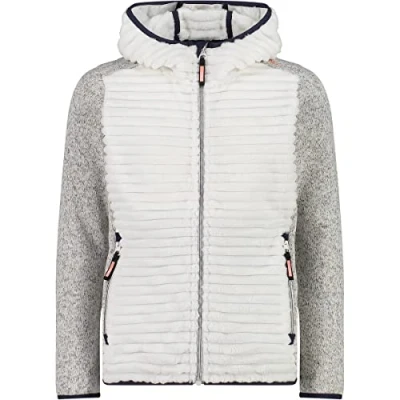 Abbildung von CMP Kinder Highloft Fleecejacke mit fester Kapuze, B. Co. Gesso, 116