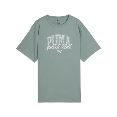 Abbildung von PUMA CLASS Kurzes Relaxed Fit T Shirt Damen Green Moon