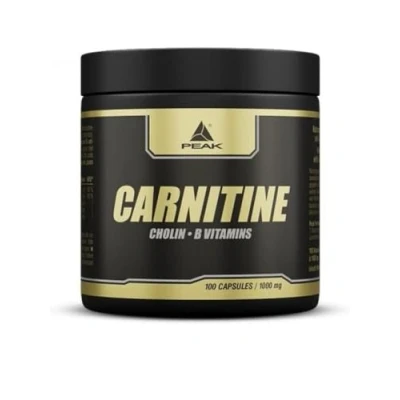 Abbildung von PEAK Carnitin 100 Kapseln I 50 Portionen L + Cholin Energie Fettstoffwechsel Diätunterstützung Fatburner g